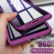 360 Case With Tempered Glass OPPO R9 R9s F1s F1 Plus F5 Youth F7 F9 Pro Hard Slim Thin Case Cover