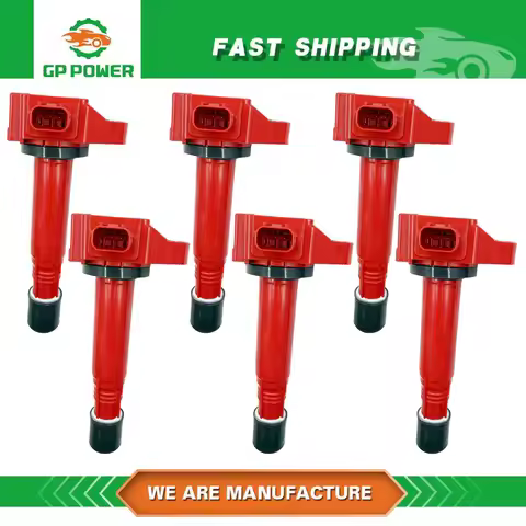 6PCS GP POWER Performance IGNITION COIL 305205G0A01 UF713 FOR ACURA MDX RDX RLX HONDA ACCORD ODYSSEY