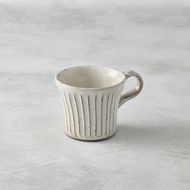 日本美濃燒 - 粉引雕紋馬克杯 - 240 ml