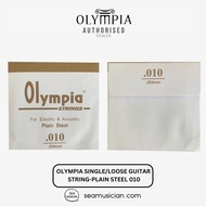 OLYMPIA SINGLE/LOOSE GUITAR STRING-PLAIN STEEL 010