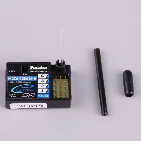FUTABA R334SBS-E T-FHSS SR Receiver 7PX Short Antenna Version Vehicle Dual Leaf Cargo Remote Control