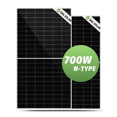 Solar Bifacial Modules TopCon Mono 680W 690W 700W Solar Panel Used in Project 0.15USD/W