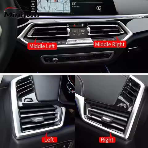 For BMW X5 X6 X7Car Front Left Right Middle Air Conditioner Grille Vent Outlet Slip Accessories Repl