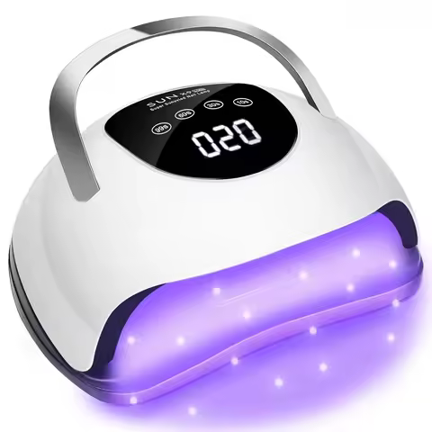 LED Nail Lamp 220W for Gel Nails Fast Curing Dryer with 57pcs Lamp Beads 4 Timers Professional UV Li