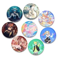 32/44/58mm Project SEKAI Metal Brooch Bag Decor Collection Cute Girl Cartoon Lapel Pin Friends Gifts