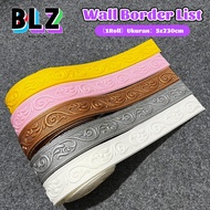 BOLIZUN Wall List 3D Foam Walls uk 5x230cm/ Wall Edge Trim Easy to Install, Can Be Cut and Durable