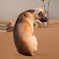 หมอนตุ๊กตา รูปสุนัขกอด ของเล่นสําหรับเด็ก ผู้ใหญ่ หมอนสุนัขจำลอง 3D, ของเล่นตุ๊กตาสุนัข, เบาะตุ๊กตาสุนัขจำลอง, สร้างสรรค์