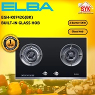 SYK Elba EGH-K8742G(BK) Double Burner Built In Hob Stove Kitchen Appliances Cooker Hob Stove Gas Dap