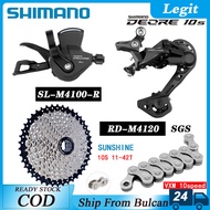 SHIMANO DEORE M4100 Groupset Mountain Bike 1x10-Speed 36T 42T 46T 50T SL+RD+SUNSHINE Cassette Cog