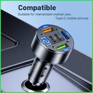 Car Phone Charger USB Car Charger Super Fast USB Type C Car Charger Adapter Multi-Ports 100W USB Car
