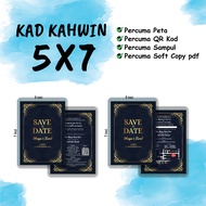 5x7 INCI_260GSM_KAD KAHWIN_ (TEBAL) MURAH & BERKUALITI