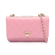 【二手】香奈兒 (Chanel) 單背包 Trendy CC Matelassé A80982 粉紅羊皮 (Sheepskin) Trendy CC Matelassé 鏈條錢包 女士