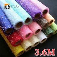 3.6*50cm/roll Handmade DIY Flower Paper Rose Snow Point Gauze Snow Dot Gauze Bouquet Packaging