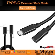 2m 3m 5m USB TYPE-C Extension Android Charge Cable For CCTV, Ezviz H6C H7C H6 CB3 EB8 4G
