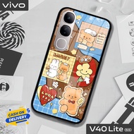 VIVO V40 LITE Glass Softcase - V40 LITE Mobile Phone Case [T138].
