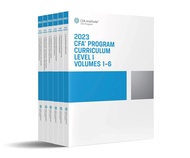[ Authentic Total 6 Volumes ]2023 CFA Program Curriculum Level 1 Volumes 1-6 with Online Course