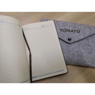 Notebook A5 Size with 12 Inches Envelope Shaped Notebook Case