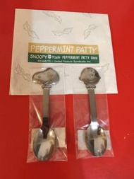 中古 Snoopy Peppermint Patty 鋼湯匙 1996