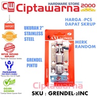 Grendel Pintu Kayu Stainless Tebal 2 inch Kunci Slot Pintu Jendela