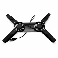 Laptop Desktop Stand Dual Cooling Fans Laptop Cooling Pad Foldable Stand Computer Components Laptop Table Folding Stand