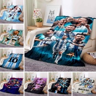 Soft Argentine Footballer Lionel Messi Ballon d'Or Champions League Flannel Printed Blanket throw bl