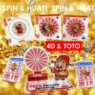 4D Keychain and TOTO keychain Lucky Spinning Keychain Cai Shen Bring Luck Everyday! 🧧