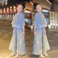 2025 new fashionable children's Chinese style girls summer clothing new Chinese style Tang2025新款洋气儿童