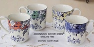 จาน 4ใบ 4สี Johnson Brothers อังกฤษ จานยุโรป homedecor จานน่ารัก