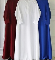 Gamis basic line-A Wolfis grade A Polos SMLXLXXL JUMBO
