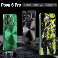 Pova 6 Pro Smartphone - 6.8" HD Screen, 2GB RAM + 16GB Storage, 4G Gaming Phone
