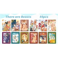 50-55pcs Manga Manhwa Daomu Biji There are Beasts Laser Lomo Cards Reply to Keats Yoshou Yan Hologra