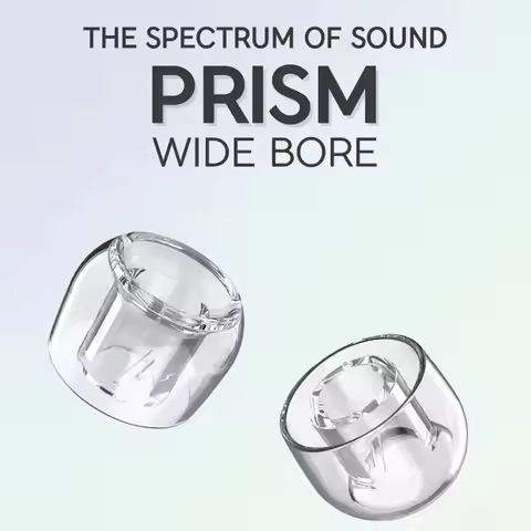 Divinus Prism Wide Bore LSR Earphone Eartips For 4-6mm Nozzle, Earphone Ear Tips for Dunu Davinci, A