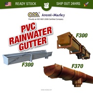 1 METER ARENSI MARLEY F300 / F370 UPVC Rainwater Gutter Rain Gutter Grey Brown Salur Air