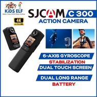SJCAM C300 Action Camera 4K Dual Touchscreen kamera mini keluar gambar HD helmet vlog camera motorcy
