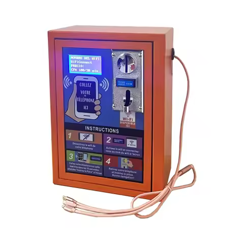 2024 Coin Operated Vendo Machine Self-service WiFi Vending Machine Add Charging Cable Distributeur A