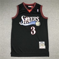 【10 styles】NBA jersey Philadelphia 76ers 3# IVERSON retro black basketball jersey