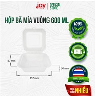 Sỉ 50 hộp bã mía vuông Gracz đựng bánh kem bánh bento hamburger bảo vệ môi trường hàng Thái chất lượ
