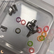 TOPBEAUTY1MB 10pcs Live Shrimp Bait Hooks Spring, Soft Worm Pickerel High-carbon Steel Fishhook, 202