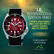 SEIKO INTERNATIONAL EDITION 5 SPORT SENSE STYLE X BRIAN MAY RED SPECIAL LIMITED EDITION 9000 PCS SRPE83K1