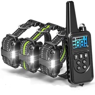 Dog Shock Collar with Remote Control - 2600FT Dog Training Collar 3 Pack with Beep Vibration Shock a