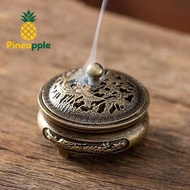 [Pine-t] Dragon Phoenix Poet Hollow Out Incense Sti Burner Brass Incense Holder Buddhist Utensils In