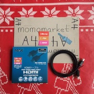 正貨 全新 完整盒裝 max 支援 4k 超高清 藍光光碟機 ps4 xbox 黑色高速 hdmi 傳輸線 brand new black MAX high speed HDMI cable for 