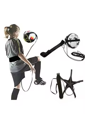 Soccer Ball Juggle Bag Children Auxiliary Circling Belt Kick Solo Soccer Trainer Football Kick Kids 