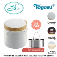 TOYOMI 0.8L SmartDiet Micro-Com. Rice Cooker RC 2090LC