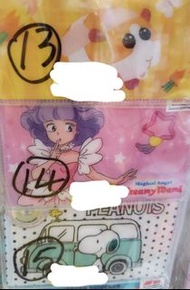(包平郵) 小忌廉，magic angel, creamy Mami, 蠟筆小生，Snoopy, kerokeroppi , Sanrio characters, 角落生物，芝麻街，多用途咭套，八達通
