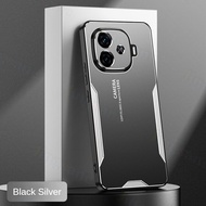 Jingsanc Ốp điện thoại cho Vivo iqoo Z9 5G/iqoo Z9 Turbo nhôm vỏ kim loại vỏ lưng mờ Silicone cạnh đ