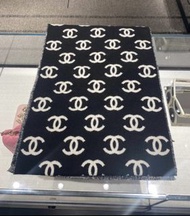 💖Chanel scarf wool 黑白 頸巾 圍巾 cc logo 25c 25p 情人節禮物