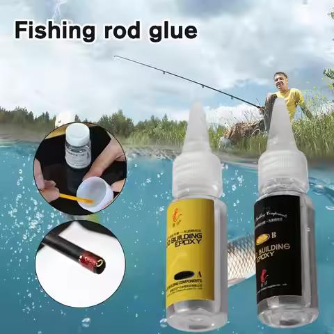 4Pcs Fishing Rod Glue Fishing Rod Epoxy Resin AB Glue Transparent Glue for Twine Fishing Rods Access