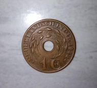 Uang Kuno Jaman Kolonial Belanda 1 Cent Tahun 1942