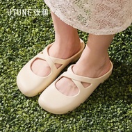 UTUNE Mary Jane Sandals - Women's Vintage Elegant Flat with EVA Sole & Breathable Design